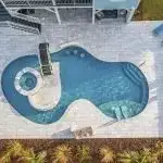 Lux Project 5 custom oasis pool with spa