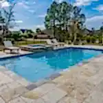 Lux custom pool and spa