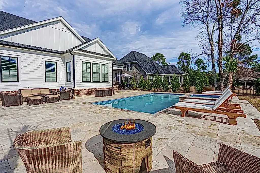 Lux custom pool and spa