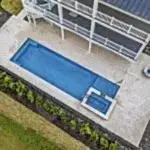 Lux Project 7 custom rectangular pool and spa