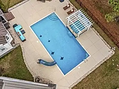 Lux Project 6 custom spa and pool with slide